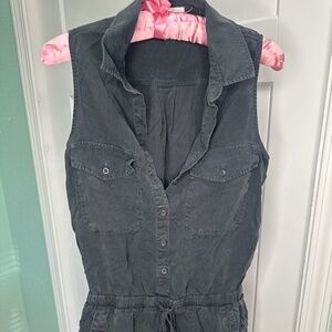 Bella dahl black/gray jumpsuit/romper XS